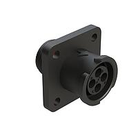 Amphenol SINE Systems FLS010N4S03-PM ຕົວເຊື່ອມ 4 POS SQUARE FLANGE RECEPT