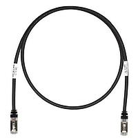 Panduit STP6X0.2MBL ສາຍສະເໜີສົດ Cat 6a ທອງ, Cat 6A, ສີດຳ S/FTP C