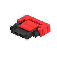 ERNI - TE Connectivity 474832-E ຮອງສະໜອງສາຍແລະຮອງສາຍ 6-PIN, ຜູ້ຍິງ, IDC22POS.R/A