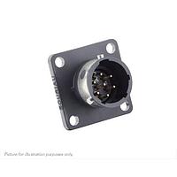 Eaton Souriau-Sunbank UTGX010E7P ຮັບສະຫຼຸບ Receptacles Square flange receptacle, ບໍ່ມີ backshell, ມີ 7 ຕິດຕໍ່ຊ່ອງຊອດຜູ້ຊາຍ, IP68/69K ໃນສະພາບບໍ່ໄດ້ຕ້ອງການ