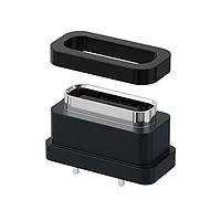 GCT (Global Connector Technology) USB4725-03-C-KIT ພວງຮັບ USB3.2 Gen 2 Type-C ຕິດຕັ້ງບ່ອນດ້ານບົດ PCB, 24Pin, ຕັ້ງຕົ້ນ, SMT, ຕິດຕັ້ງບ່ອນດ້ານບົດ PCB, IP67 ມີກາດເສັ້ນ