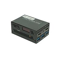 HackerGadgets Pi-Cast-PRE-03 ຄອມພິວເຕີກະແຈບຝົນ Embedded Box Computers A Pi-Cast KVM ມີພອດ USB 3.0 ປະເພດ-A ສາມອັນ ແລະ ອິນເຕີເຟສ M.2 B-Key ສໍາລັບບັດຂໍ້ມູນເຄື່ອງເຄື່ອງ LTE/5G.