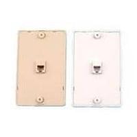 AIM-Cambridge / Cinch Connectivity Solutions 32-1224W ຕູ້ເຊື່ອມຕໍ່ແບບມົດູລາ / ຕູ້ເຊື່ອມຕໍ່ Ethernet 4P PHONE PLATE ສີຂາວ