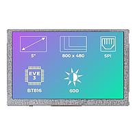 Riverdi SM--RVT50AQBNWN00 ຈໍ TFT LCD 5.0", EVE3, ບໍ່ມີກະບັດ, ບໍ່ມີການສະຕິດສອດ