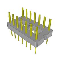 Samtec ACRK-16-01-G-S-B1-P-1 ຊຸດຕິດຕໍ່ AccliMate(TM) IP68 ປິດກົດຮອບຮອງຮູບວົງກົດ ການປະຊຸມແຜນ
