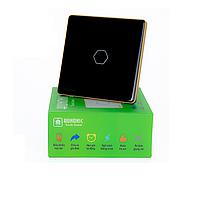 HUNONIC HN01SVD WiFi Touch Switch 1 ປຸ່ມຮຽບຮ້ອຍ (Black)