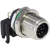 Bulgin PXMBNI12RAM12APCM12 ມຸມຂວາ M12 A-coding 12 ຂາຍຊາຍ R/A Mount