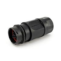 Amphenol SINE Systems RTS1BS18N103S03 ຕົວເຊື່ອມຕໍ່ປະກອບ, ຮວມກັນ, 13 (10+3 Coax) ຕຳແໜ່ງ, ຍິງ, ຂະໜາດປົກ 18, ຢາງຊິລິໂຄນ