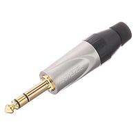 Amphenol Audio JS3P-AU ຕົວເຊື່ອມໂທລະສັບ 1/4"PLSTC BKSHELL SAT FNSH GLD PLT CNT