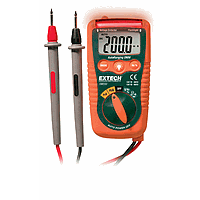 EXTECH DM220 Mini Pocket MultiMeter ມີເຄື່ອງກວດຈັບແຮງດັນທີ່ບໍ່ຕິດຕໍ່