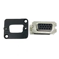 NEUTRIK NADB15FF-B ຕົວແປ D-Sub ແລະ ຕົວແປປ່ຽນເພດ DSUB15 ຍິງ-ຍິງ ຮູບແບບ D, ສີດຳ