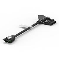 AMP Connectors - TE Connectivity 2821778-1 ສາຍພະລັງງານ IFP B/FLAT LEC RA CBL ASSY 1PORT 142MM