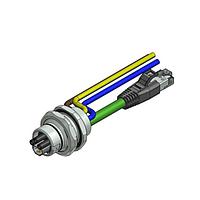 Amphenol CONEC 57-02405 ເຄື່ອງສາຍ Ethernet / ເຄື່ອງສາຍເຄືອກຕໍ່ ENP-17-1-FSH2PBU2PEADST4-45S-RS8.33-0,5/0,5/G6/250/034