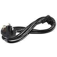 Same Sky (formerly CUI Devices) AC-R-C5-L EU ສາຍພະລັງ AC Power Cord AC Cord Europe RA, C5 ສໍາລັບປ່ອງ C6 inlet, HO5VV-F 0.75MM/2, 3M, ສີດຳ