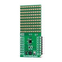 Mikroe MIKROE-5976 ແຜ່ນເພີ່ມ 10x10 RGB 2 Click