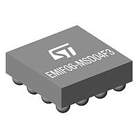 STMicroelectronics EMIF06-MSD04F3 ວົງຈອນກັນສະເຫຼີມ EMI 6-ແຖວ ຄອບຕໍ່ຕ່ຳ IPAD Micro-SD EMI 208 MHz