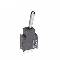 NKK Switches A13AP ປຸ່ມສະຫງວນຍ້ອຍປອດກັນການປະຕິບັດ SPDT .394 BAT STRAIGHT