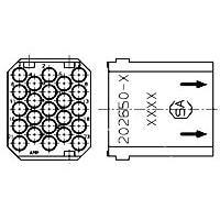 AMP Connectors - TE Connectivity 202650-2 ຕົວເຊື່ອມຕໍ່ PIN MODULE 23P g-series