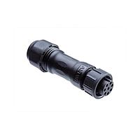 Amphenol LTW ACB-05BFMC-SL7LP0 Circular Metric Connectors Ceres, Middle Size, Plastic, 10A, 05 pins, Female Connector, Male Contact, Straight, Screw Thread, Crimp, Field Installable, F10.1 - F12.0mm, IP67