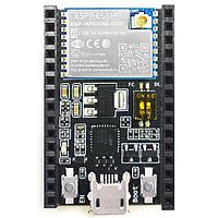 Espressif Systems ESP8266-DevKitC-02U-F ຊຸດພັດທະນາ ESP8266 ຊຸດພັດທະນາທົ່ວໄປ, ປະກອບດ້ວຍ ESP-WROOM-02U ແລະ ຕົວເຊື່ອມຫົວຍີ່ຫໍ້ຍິງຢູ່ໃນບອດ.