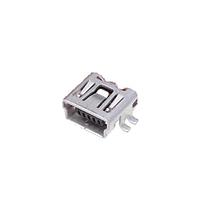 Hirose Electric UX60SC-MB-5ST(84) ຂໍ້ມູນ Mini USB Type B Connectors USB 2.0, SMT Type, Standard Type, Type Mini B, 5pos, Female
