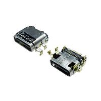Adam Tech USB-C40-S-RA-CS1-SMT-BK-30-T/R ຕົວເຊື່ອມ USB Type C CONN RCPT USB4.0 R/A SMT