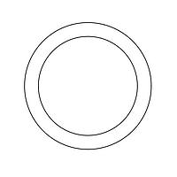 Essentra Components 17W09853 ວາຊເຊີແບບແກ້ວ, .781 ID, 1.000 OD, .075 ຄວາມຫນາ