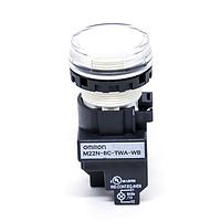 Omron Automation and Safety M22N-BC-TWA-WB ຕົວຊີ້ວັດຕົວຢ່າງຕິດຕູ້ / ຕົວຊີ້ວັດສະຫນັບສະຫນູນສະແກນ Etchd White 12VAC/DC
