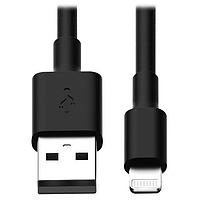 Tripp Lite M100-10N-BK-10 ເສັ້ນສາຍ Lightning USB Sync/Charge - ສີດຳ