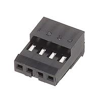 AMP Connectors - TE Connectivity 3-644574-4 ຮູງຮັບ Receptacle 04P MTA100 CONN ASSY BLK LF