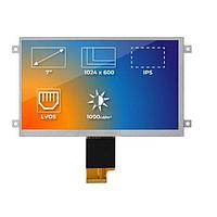 Riverdi RVT70HSLFWN00 ໂມດູນຈໍ TFT LCD LVDS, , HB, IPS, ກະບອກເຫຼັກ