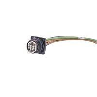 HARTING 33503998141010 Harting Han F+B 4/4 Hybrid ກັບສາຍສະບັບ Ethernet Single Ended, ຕູ້ພະຍາຍາມມຸມຜູ້ຍິງ, PUR, 1.0mm