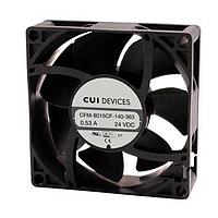 Same Sky (formerly CUI Devices) CFM-8020CF-225-273-20 ພັດ DC dc axial fan, 80 mm square, 20 mm, 24 Vdc, omniCOOL, 2500 RPM, 24.52 CFM, TS