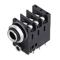 Amphenol Audio ACJS-MHD985 ຕ່າງຫລັກໂທລະສັບ 1/4" Dualjack PIGYBAC HOR CHASSIS CONN