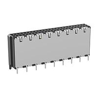 ERNI - TE Connectivity 224517-E ຕົວເຊື່ອມ 50-PIN, ຕັ້ງຕົວຢູ່ຕົວ, SMT/THR