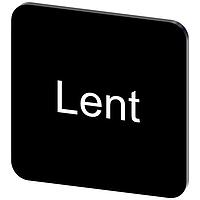 SIEMENS 3SU19000AF160GW0 ປ້າຍປະທານ, Lent INSCR. LABEL, ສີດຳ 22 X 22MM, LENT