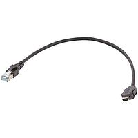 HARTING 33480147828005 Cat 6a ix Ind. - DB RJ45 Cat.6A FRNC ສີດຳ 0,5m