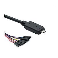 Connective Peripherals USBC-HS-UART-5V-3.3V-1800-SPR ສາຍ USB 2.0 USB-C Hi-Speed UART ອອກສະໜອງ 5V 3.3V
