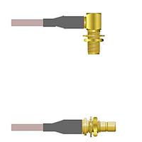 Amphenol Custom Cable Q-2Q03O000R120i ສາຍສະບັບ RF SMA-RJB/SMB-SJB G316D 120I