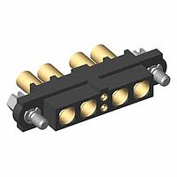 Harwin M80-4D10205F1-02-327-02-327 ຕົວເຊື່ອມພະລັງງານຫນັກ 2+4 ຕໍ່ຕົວຍິງ 22AWG+16AWG ຊຸດສາຍສື່ອມຕໍ່, ນັກຍຶດດ້ວຍກຸ້ງ