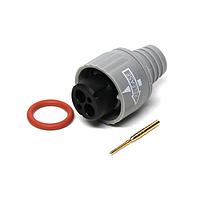 Amphenol Alden 400034 ຕົວເຊື່ອມປຸກດັນວົງກົດ 4P ປລັກອອນໄລນ ສີເທົາ Pulse-Lok PL-700