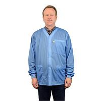 SCS 770016 Anti-Static Control Products SMOCK, JACKET, BLUE, 3X-LARGE KNITTED CUFFS, 3 PKTS, NO COLLAR,