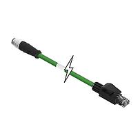 Molex 1201080286 ເຄື່ອງສາຍ Ethernet / ເຄື່ອງສາຍເຄືອກຂ່າຍ M12-4P(D)-MM-ST/RJ45-M-8M-PUR