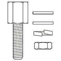 NorComp 160-000-011R031 ຊຸດລອກດວງສອງ 4-40 ຜູ້ຍິງ SCREWLCK ການຄຸງກັນນິເຄວ