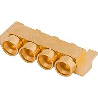 Amphenol SV Microwave 9311-60039 ຕູ້ຕໍ່ຕ່າງພອດ SMPM M Edge Launch Connector 4 Port FD