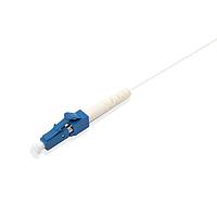 Megladon Manufacturing 1DXS1-003M ການປະກອບສາຍເສັ້ນແສງ Fiber Optic Cable Assemblies Singlemode LCUPC Fiber Optic Pigtail, 900um ສີຂາວ, 3 ແມັດ