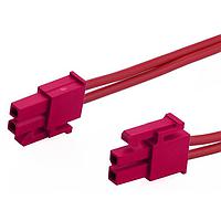 Molex 226196-1023 Discrete Wire Mini-Fit Versa Color-to-Mini-Fit Versa Color ASSY 4.2P DR 300mm Lgth 2 Ckt Red