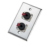 NEUTRIK 203P ຕົວເຊື່ອມໂທລະສັບ WALLPLATE DUAL NJ3FP6C