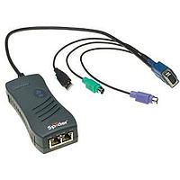 Lantronix SLS200PS2X0-02 Remote KVM Spider 1 Port Remote KVM-over-IP ມີຕູ້ສົ່ງສະຫນອງ PS/2 ແລະ USB; ສາຍ VGA 58