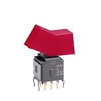 NKK Switches A24KB ສະຫນັບສະຫນູນ Rocker ON-ON-ON .197 RKR STEM STR BKT PC .4VA